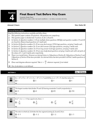 For 2nd Board on 15th May 2026 | CBSE Marks Booster Mathematics Standard Class 10 | Marks Improvement | Key Concepts with Exam Tips | Quick Revision | Score Boosters | 1st Boards Solved Papers
