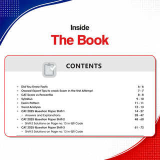 CAT (COMMON ADMISSION TEST) | 25 Years' | Chapter-wise & Topic-wise | Solved Papers | 1993 - 2008 & 2017 - 2025 | For 2026 Exam