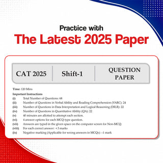 CAT (COMMON ADMISSION TEST) | 25 Years' | Chapter-wise & Topic-wise | Solved Papers | 1993 - 2008 & 2017 - 2025 | For 2026 Exam