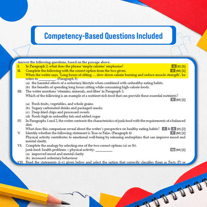 CBSE 20 Combined Sample Question Papers Class 10 Board Exams 2027 | English, Science, Social Science, Maths Standard + Exam Practice Answer Booklet Pack of 5