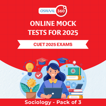 Oswaal CUET - Sociology - Exclusive Online Mock Tests For 2025 Exams - Pack of 3