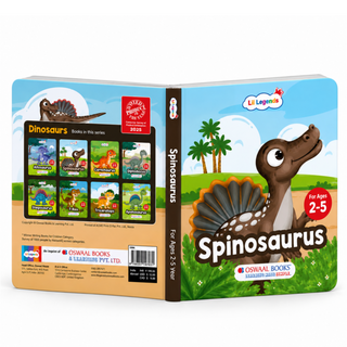 Lil Legends Padded Board Book for Kids | I am a Spinosaurus | Illustrated Dinosaur Book for Toddlers | Durable Early Learning Picture Book | Age 2-5 Years | Padded Cover Edition