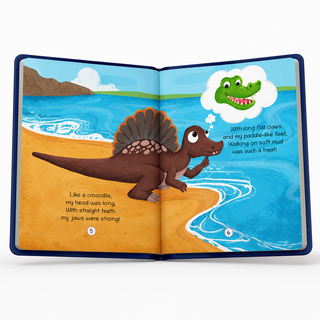 Lil Legends Padded Board Book for Kids | I am a Spinosaurus | Illustrated Dinosaur Book for Toddlers | Durable Early Learning Picture Book | Age 2-5 Years | Padded Cover Edition