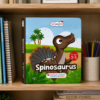 Lil Legends Padded Board Book for Kids | I am a Spinosaurus | Illustrated Dinosaur Book for Toddlers | Durable Early Learning Picture Book | Age 2-5 Years | Padded Cover Edition