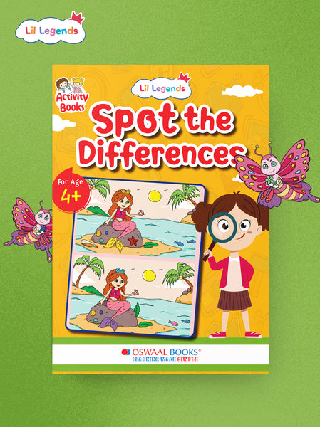 Lil Legends Interactive Learning: Spot the Difference Book for Kids Ages 4+ – Fun Puzzles to Boost Observation and Critical Thinking