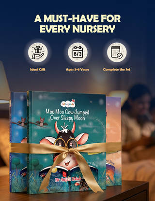 Lil Legends Bedtime Stories Book for Kids | Illustrated Moral Story Book | Sleep Stories | Read-Aloud Picture Boardbook | Early Reading & Vocabulary | Age 4+ Years
