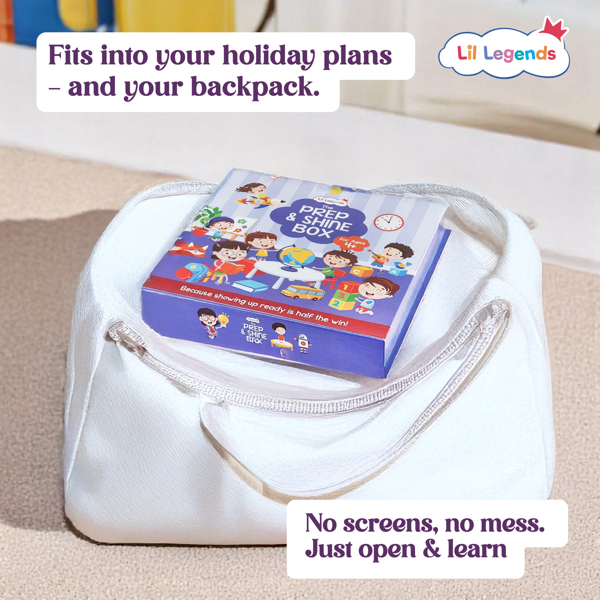 Prep and Shine Box â€“ 7 Fun Learning Books with Free Stationery Kit | Early Learning Kit for School Readiness | Ideal for Kids Ages 4+ - Oswaal Books
