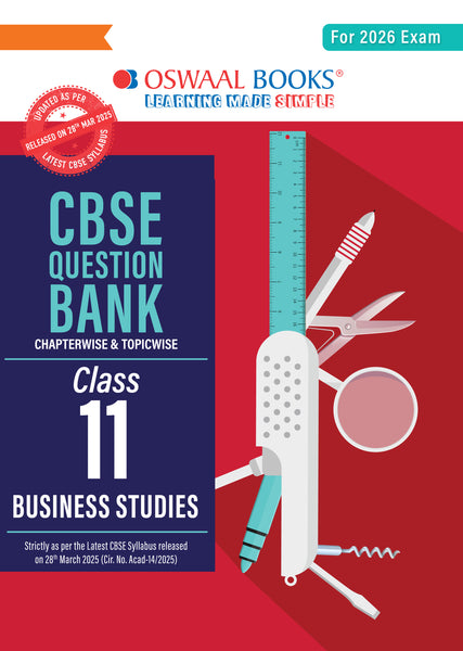 CBSE Question Bank Class 11 Business Studies For 2026 Exam