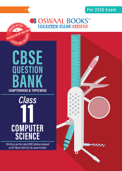 CBSE Question Bank Class 11 Computer Science For 2026 Exam