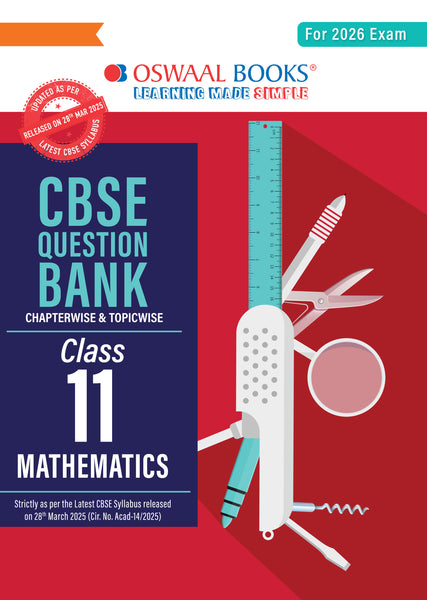 CBSE Question Bank Class 11 Mathematics For 2026 Exam
