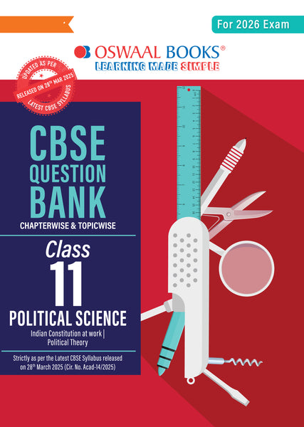 CBSE Question Bank Class 11 Political Science For 2026 Exam