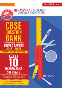 CBSE Question Bank Chapterwise and Topicwise SOLVED PAPERS Class 10 Mathematics (Standard) For Exam 2026
