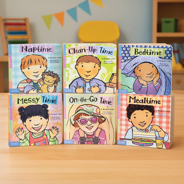 Toddler Daily Routine Board Book Set (6 Titles) – Sleep, Meals, Clean-Up & Everyday Habits by Free Spirit Publishing
