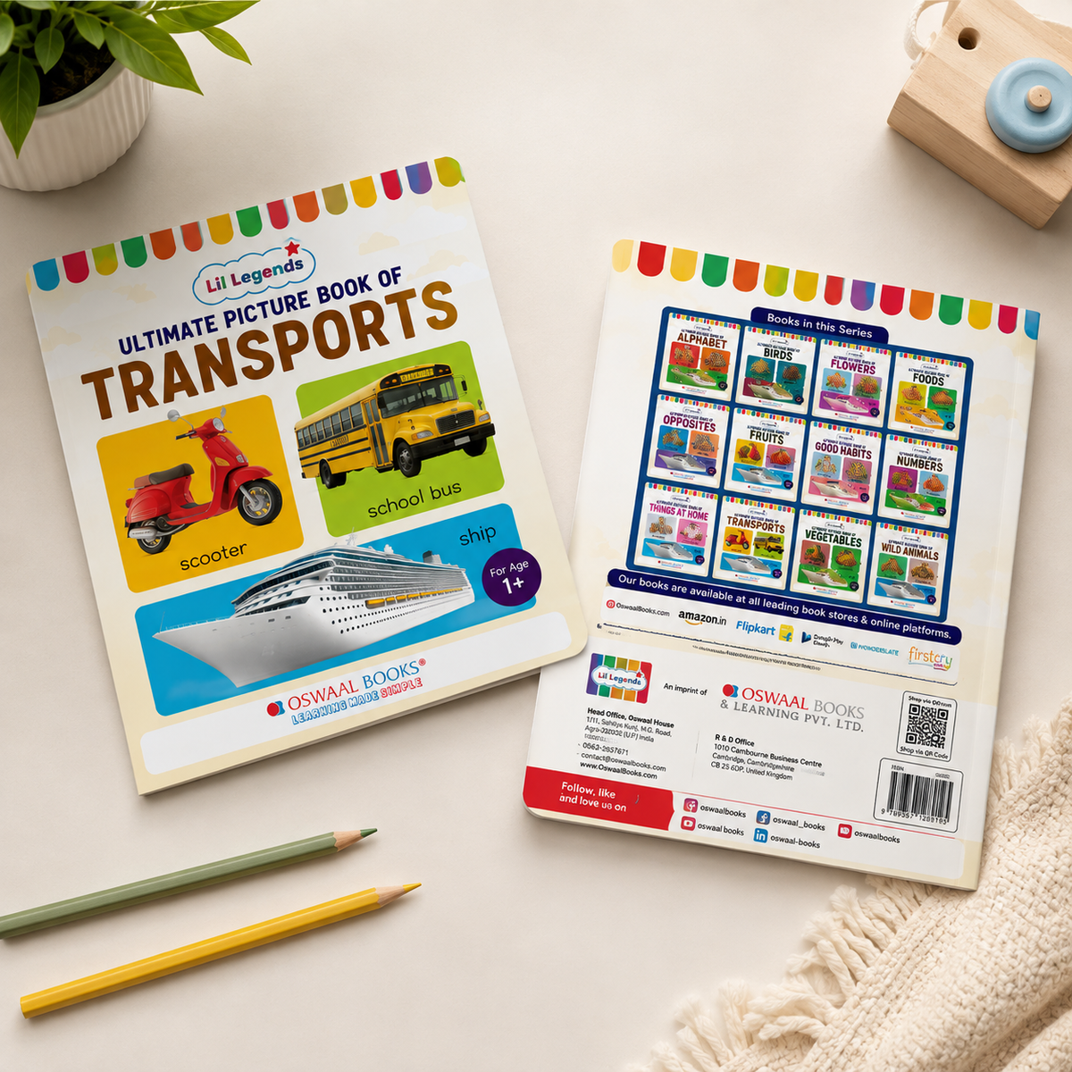 Lil Legends Picture Book for Kids Age 1+ Years - Learn About Transport & Vehicles | Early Learning Illustrated Book with Colourful Pictures | First Words Book for Toddlers & Preschoolers