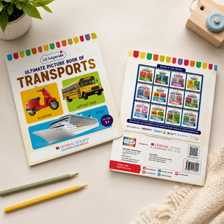 Lil Legends Picture Book for Kids Age 1+ Years - Learn About Transport & Vehicles | Early Learning Illustrated Book with Colourful Pictures | First Words Book for Toddlers & Preschoolers