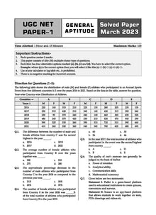 UGC NET University Grants Commission Paper-1 Yearwise 13 Solved Papers 2015-2023 General Aptitude + 15 MOCK TEST PAPERS TEACHING & RESEARCH APTITUDE GENERAL PAPER - 1 (Compulsory) (For 2024 Exam)