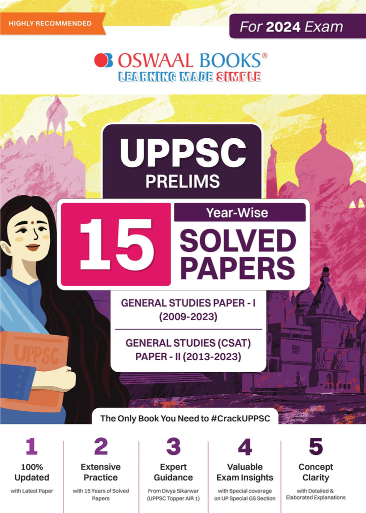 UPPSC 15 Yearwise Solved Papers | General Studies Paper-I & II| For 2024 Exam