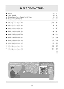 UPSC CSE Prelim 10 Previous Years' Solved Papers Year-Wise (2015-2024) General Studies Paper-I English Medium (For 2025 Exam) Oswaal Books and Learning Private Limited