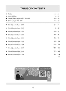 UPSC CSE Prelim 10 Previous Years' Solved Papers Year-Wise (2015-2024) General Studies Paper-II (CSAT) English Medium (For 2025 Exam) Oswaal Books and Learning Private Limited