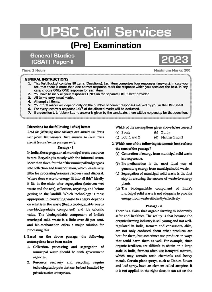 UPSC Mock Test Paper Bundle | 15 Test Papers |  Paper 1 & 2 | Set of 2 Books | 2024 Exam Oswaal Books and Learning Private Limited