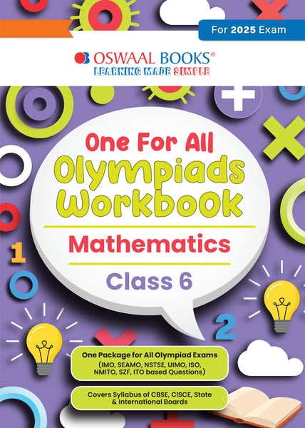 One for All Olympiads Workbook Class 6 Mathematics For 2025 Exam