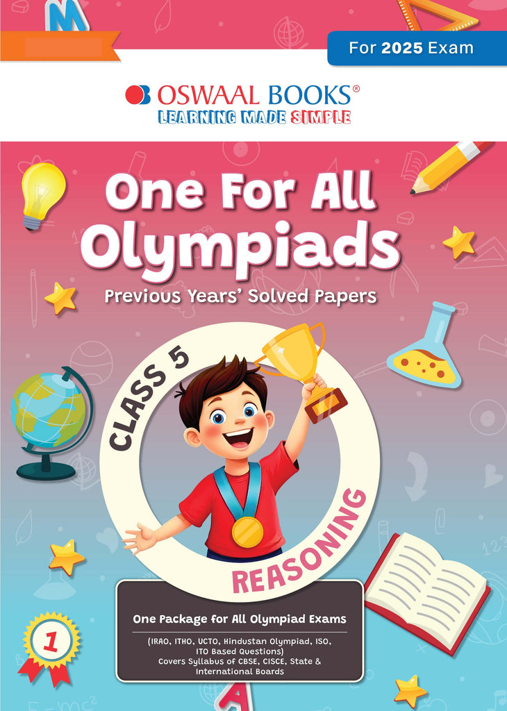 One for All Olympiads Previous Year Solved Papers Class 5 Reasoning For 2025 Exam