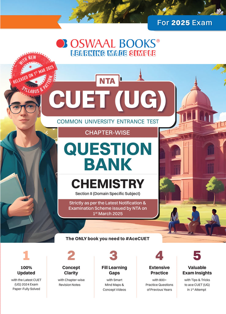 NTA CUET (UG) Chapterwise Question Bank Chemistry (For 2025 Exam)