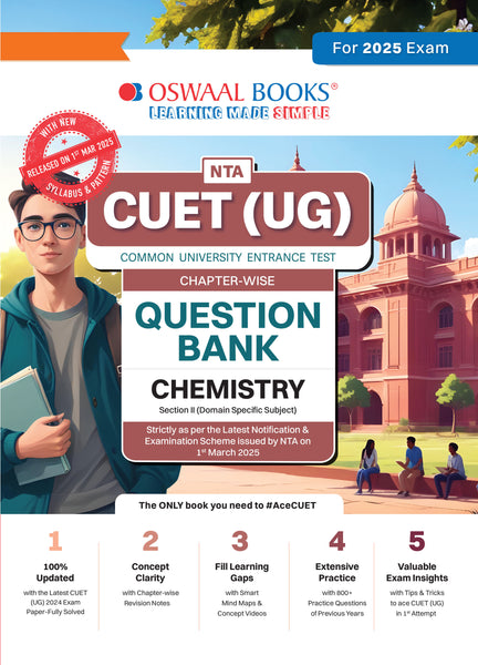 NTA CUET (UG) Chapterwise Question Bank Chemistry (For 2025 Exam)