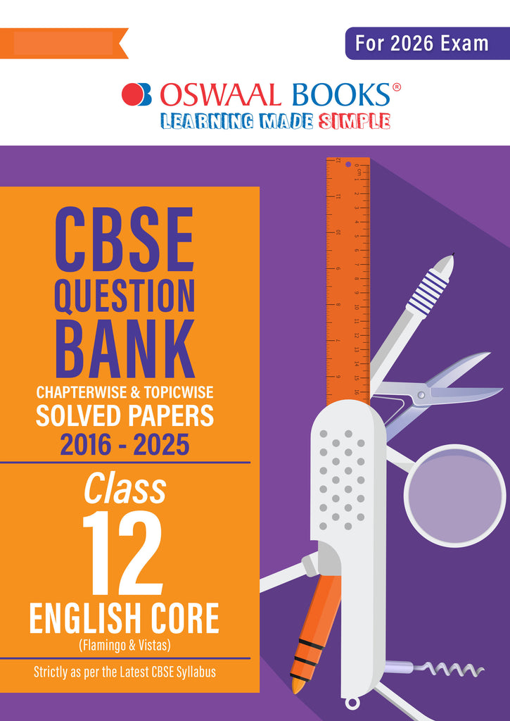 CBSE Question Bank Chapterwise and Topicwise SOLVED PAPERS Class 12 English Core For Exam 2026