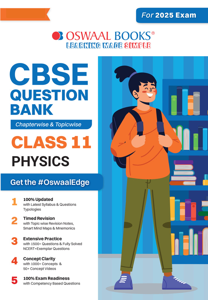 CBSE Question Bank Class 11 Physics, Chapterwise and Topicwise Solved Papers For 2025 Exams