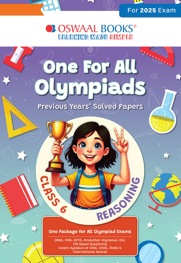 One for All Olympiads Previous Year Solved Papers Class 6 Reasoning For 2025 Exam