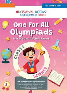 One for All Olympiads Previous Year Solved Papers Class 1 Science For 2025 Exam