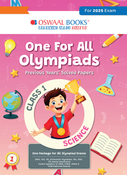 One for All Olympiads Previous Year Solved Papers Class 1 Science For 2025 Exam