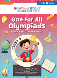 One for All Olympiads Previous Year Solved Papers Class 5 Cyber For 2025 Exam