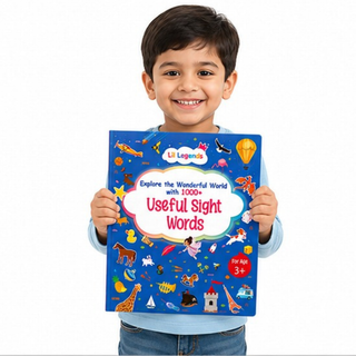 Lil Legends My Book of Useful Sight Words for Kids Age 3+ Years - Engaging Activity Book to Learn High-Frequency English Words | Early Reading & Vocabulary Book for Preschoolers