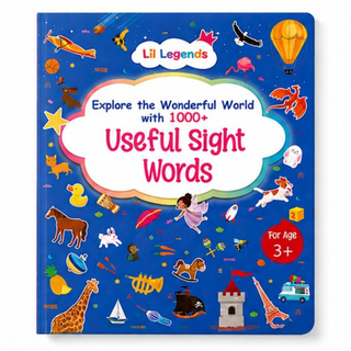 Lil Legends My Book of Useful Sight Words for Kids Age 3+ Years - Engaging Activity Book to Learn High-Frequency English Words | Early Reading & Vocabulary Book for Preschoolers