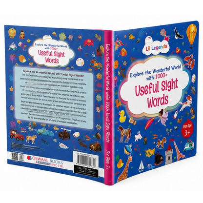 Lil Legends 1000+ Useful Sight Words for Kids Age 3+ Years | Engaging Activity Book to Learn English Words | Early Reading and Vocabulary Book for Preschoolers