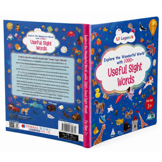 Lil Legends My Book of Useful Sight Words for Kids Age 3+ Years - Engaging Activity Book to Learn High-Frequency English Words | Early Reading & Vocabulary Book for Preschoolers