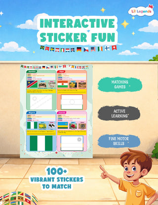 Lil Legends My First Book of Flags for Kids | Illustrated World Flags Picture Book | Builds Knowledge of Countries, Cultures & Visual Learning | Age 4+ Years