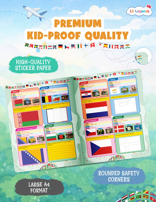 Lil Legends My First Book of Flags for Kids | Illustrated World Flags Picture Book | Builds Knowledge of Countries, Cultures & Visual Learning | Age 4+ Years