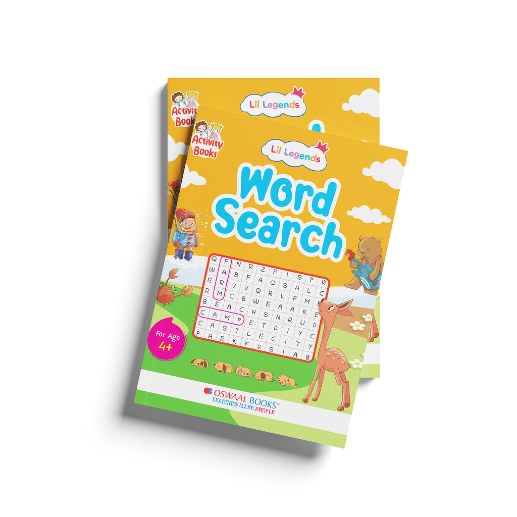 Lil Legends Interactive Learning Book: Word Search Puzzles for Kids Ages 4+ – Fun & Educational for Boosting Vocabulary and Focus