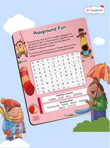 Lil Legends Interactive Learning Book: Word Search Puzzles for Kids Ages 4+ – Fun & Educational for Boosting Vocabulary and Focus