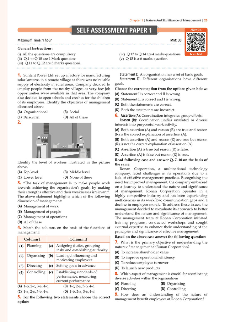 Oswaal Books and Learning Private Limited TRUE Paperback CBSE Question Bank Chapterwise and Topicwise SOLVED PAPERS Class 12 Business Studies For Exam 2026