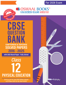CBSE Question Bank Chapterwise and Topicwise SOLVED PAPERS Class 12 Physical Education For Exam 2026