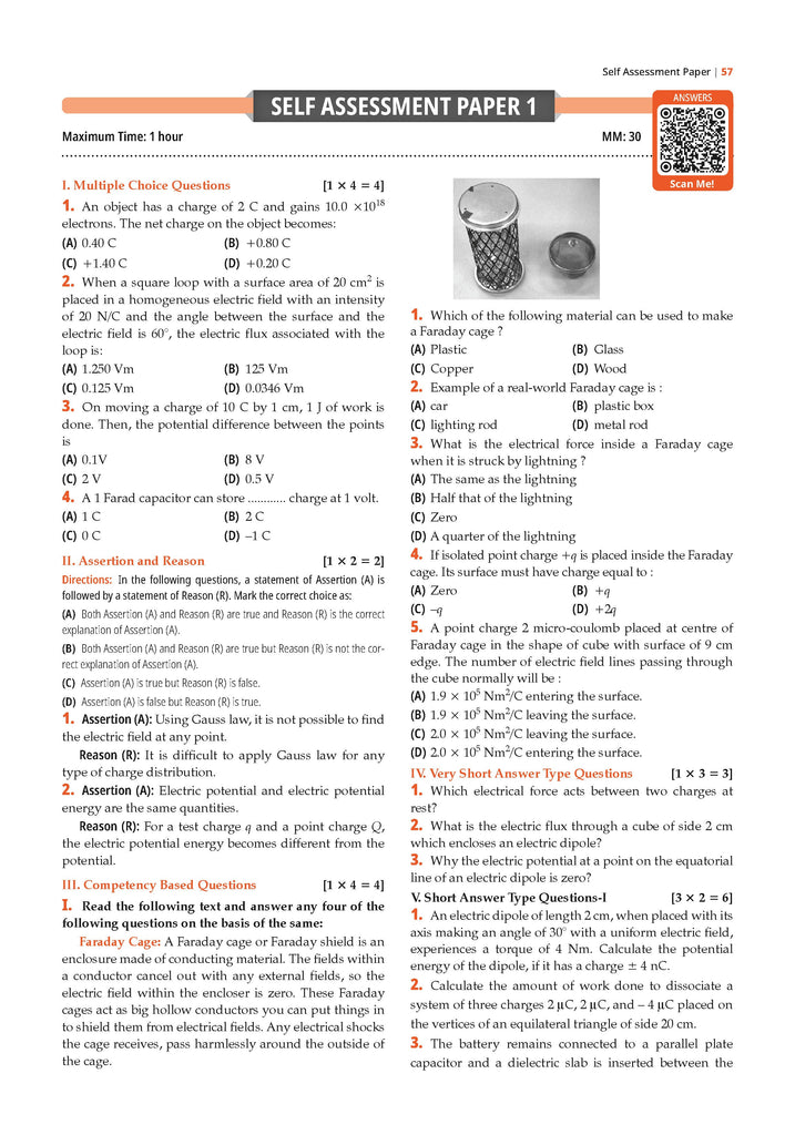 Oswaal Books and Learning Private Limited TRUE Paperback CBSE Question Bank Chapterwise and Topicwise SOLVED PAPERS Class 12 Physics For Exam 2026