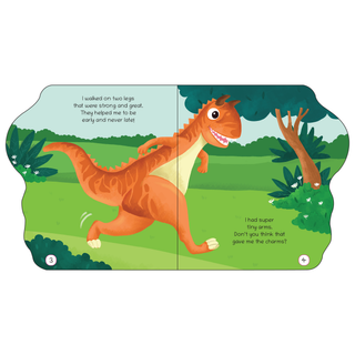 Lil Legends Dino Shaped Board Book for Kids | I am a Carnotaurus | Illustrated Dinosaur Story Book | Early Learning Picture Book | Age 2-5 Years | Board Book | Durable Edition