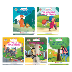 Lil Legends Illustrated Moral Stories for Kids Age 2+ Years - Set 2 of 5 Story Books | Short English Bedtime Stories with Colourful Pictures | Picture Books for Early Readers
