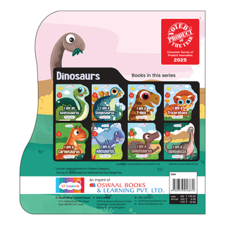 Lil Legends Dino Shaped Board Book for Kids | I am a Diplodocus | Illustrated Dinosaur Story Book | Early Learning Picture Book | Age 2-5 Years | Board Book | Durable Edition