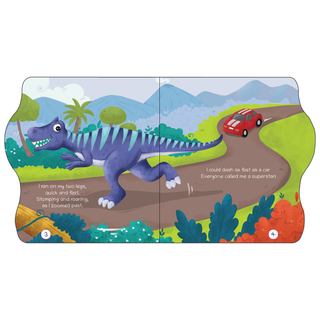 Lil Legends Dino Shaped Board Book for Kids | I am an Allosaurus | Illustrated Dinosaur Story Book | Early Learning Picture Book | Age 2-5 Years | Board Book | Durable Edition