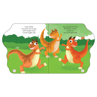 Lil Legends Dino Shaped Board Book for Kids | I am a Carnotaurus | Illustrated Dinosaur Story Book | Early Learning Picture Book | Age 2-5 Years | Board Book | Durable Edition